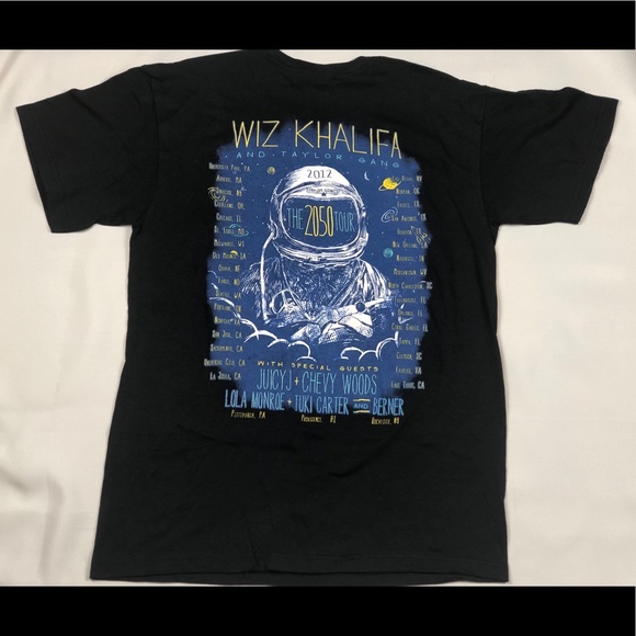 Authentic Wiz Khalifa 2050 Tour Concert T-shirt - Picture 2 of 2